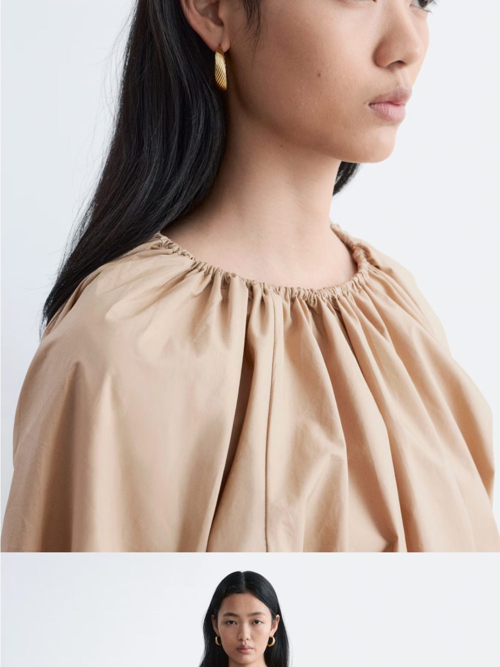 Structural drawstring blouse - Picture 5 of 11